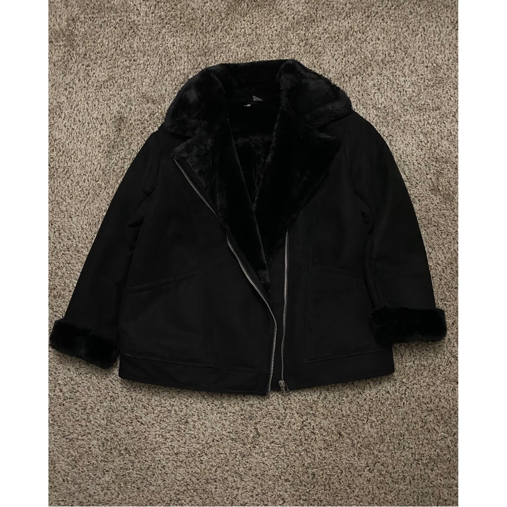 H&M Faux Fur Lined Coat